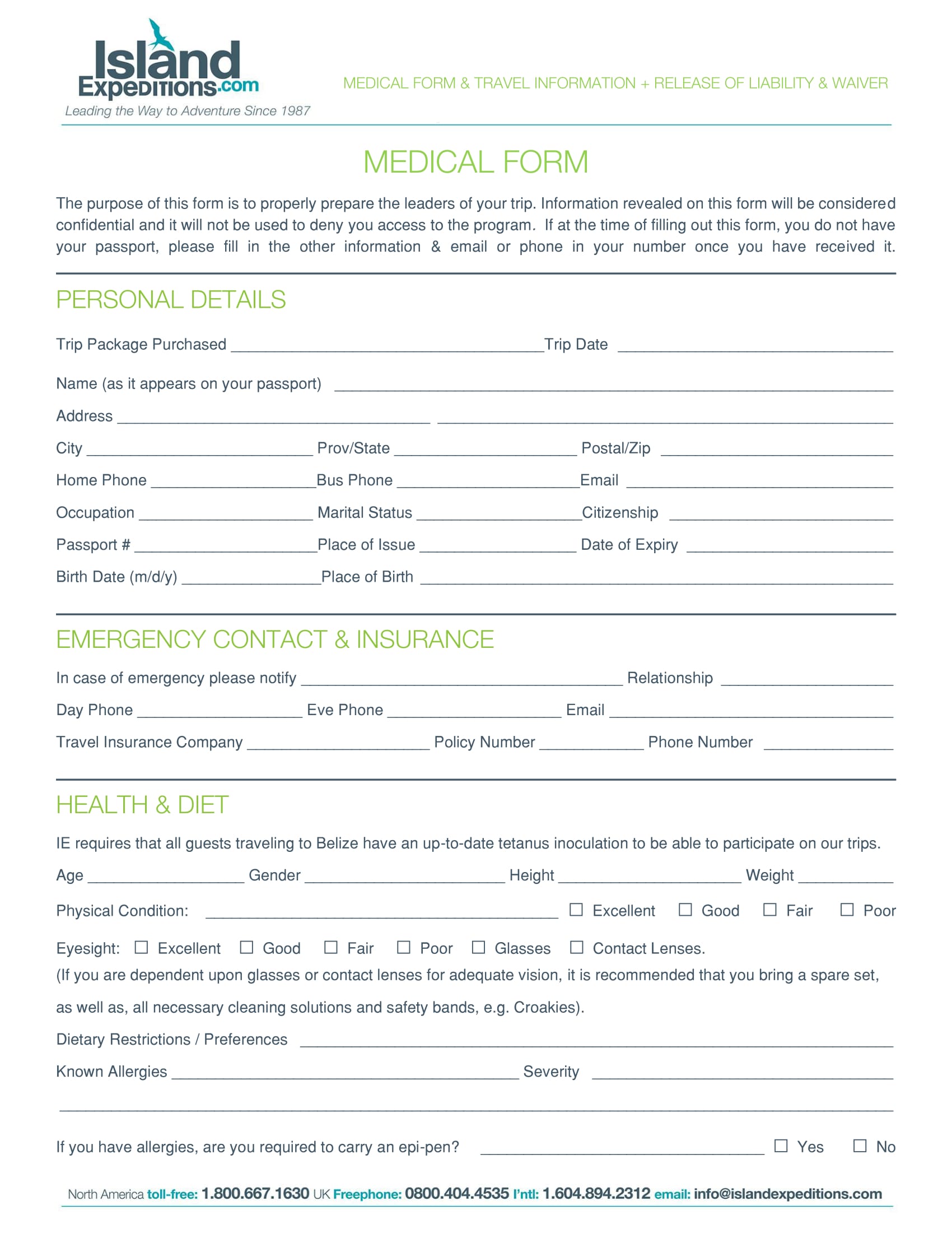 FREE 12+ Travel Forms [ Travel Proposal, Registration Form ...