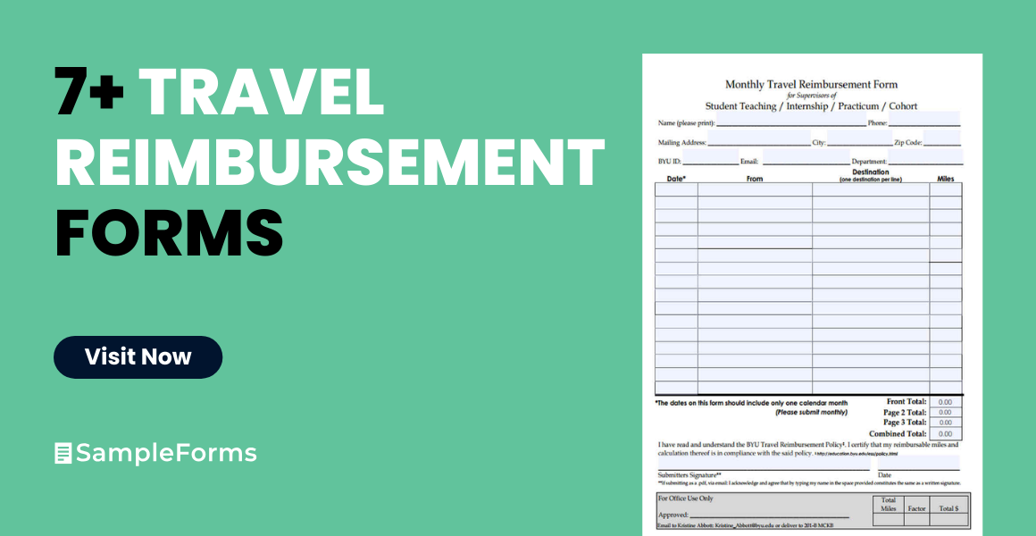 travel reimbursement form