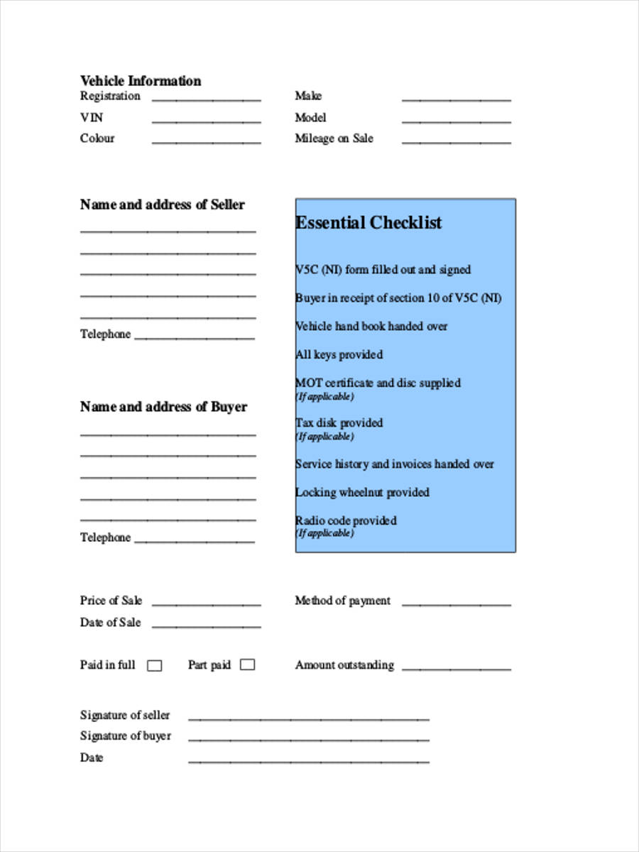 vehicle sales invoice form1