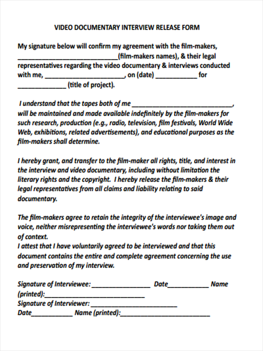 FREE 41+ Interview Form Samples, PDF, MS Word, Google Docs, Excel