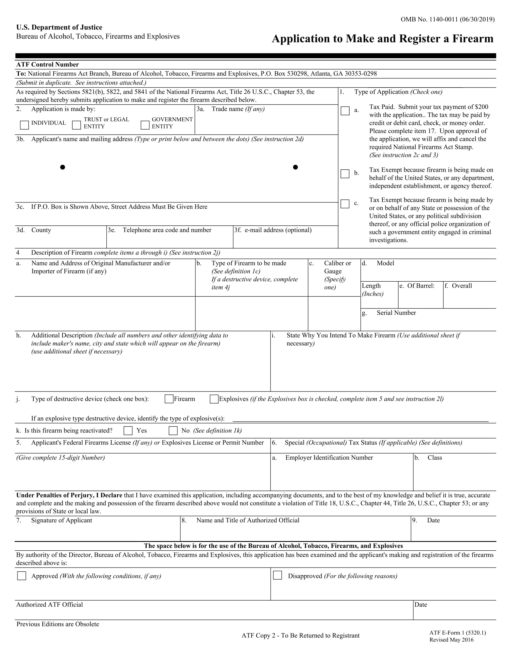 Free 10 Gun Registration Forms In Pdf Ms Word