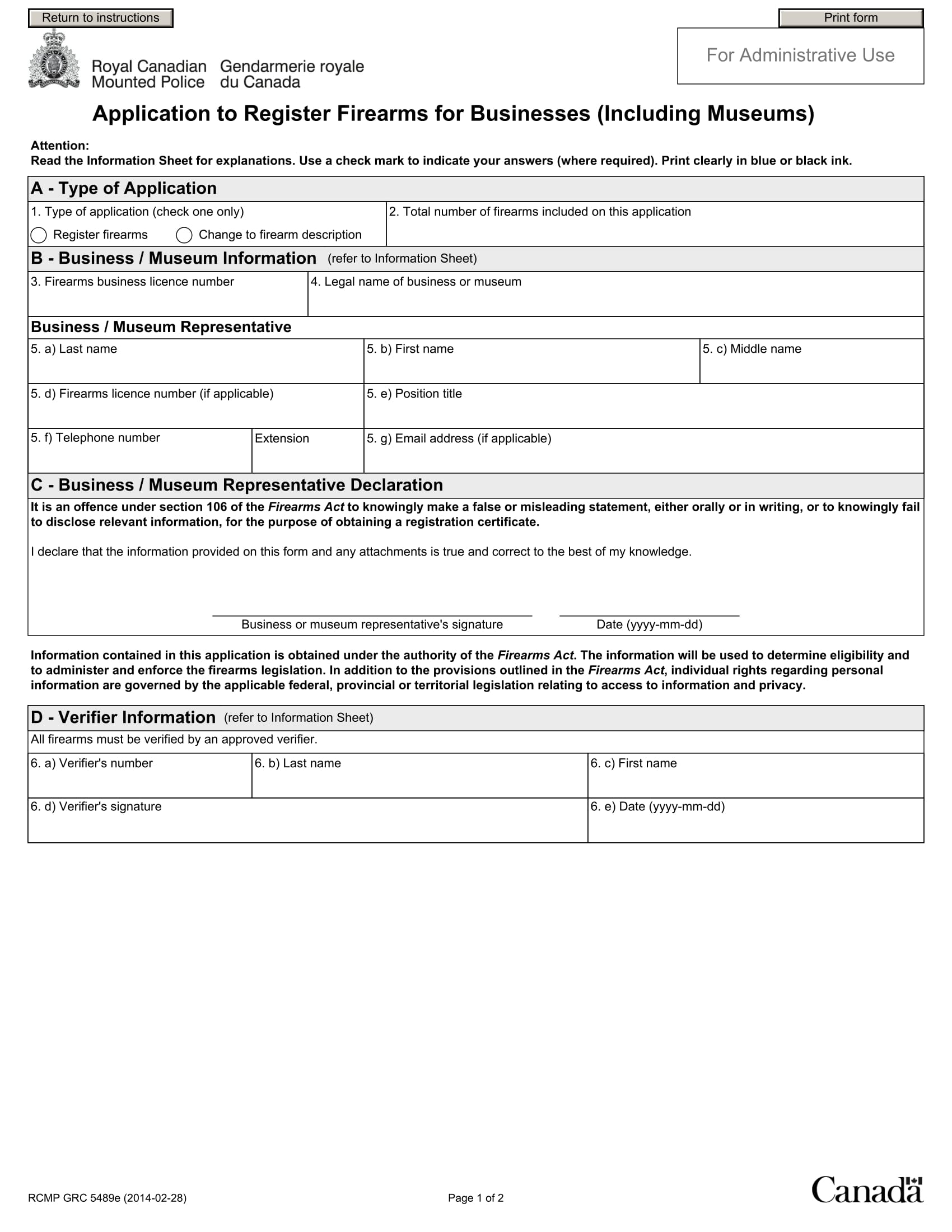 Free 10 Gun Registration Forms In Pdf Ms Word 0453