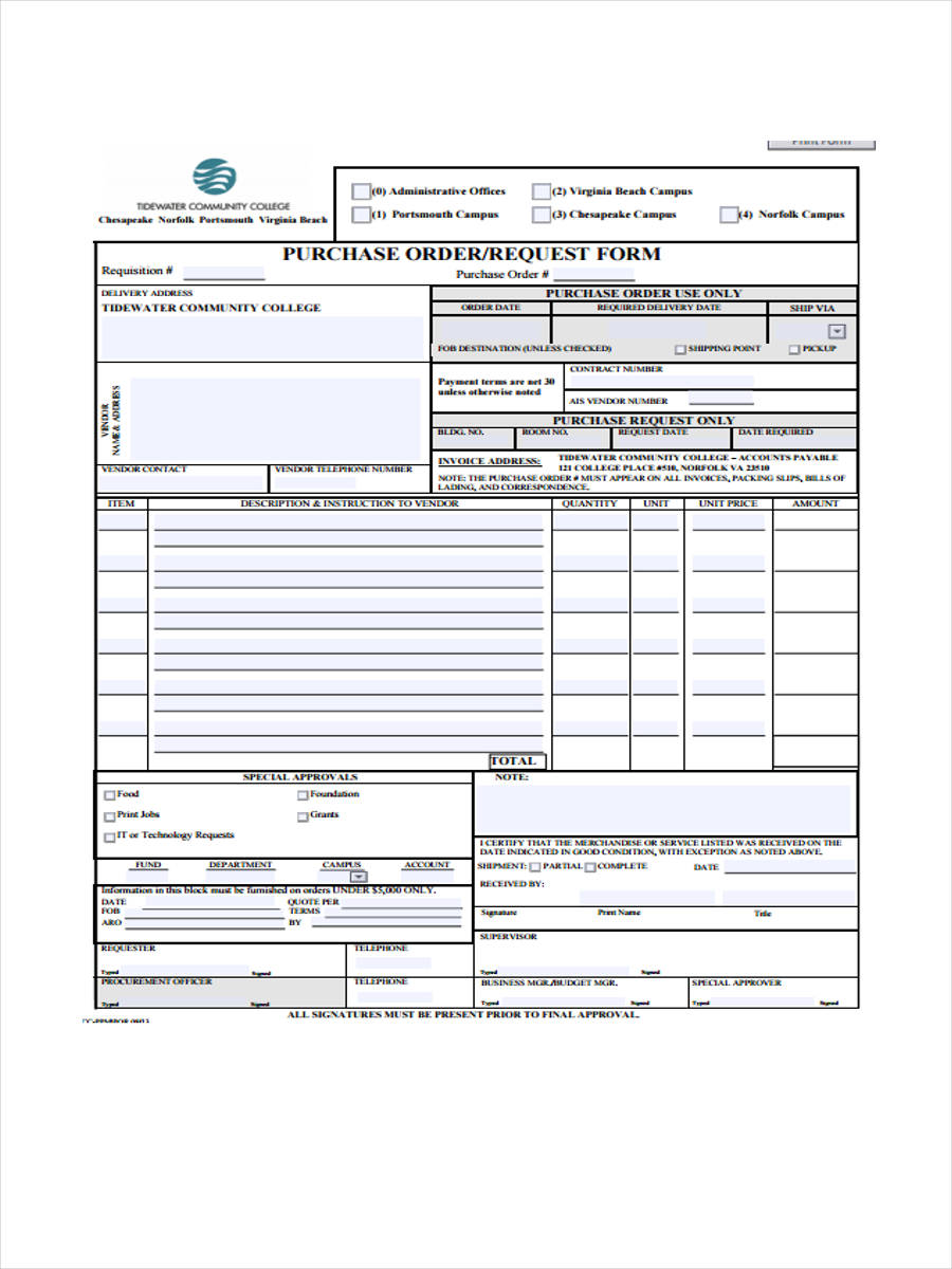 sample of lpo template