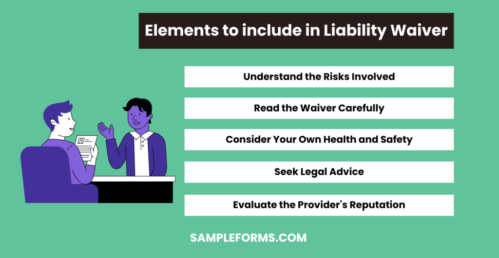 elements to include in liability waiver 1024x530