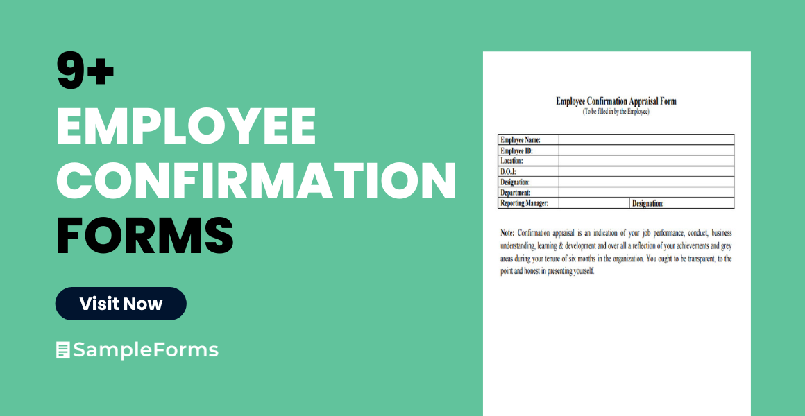 FREE 9 Employee Confirmation Forms In PDF MS Word