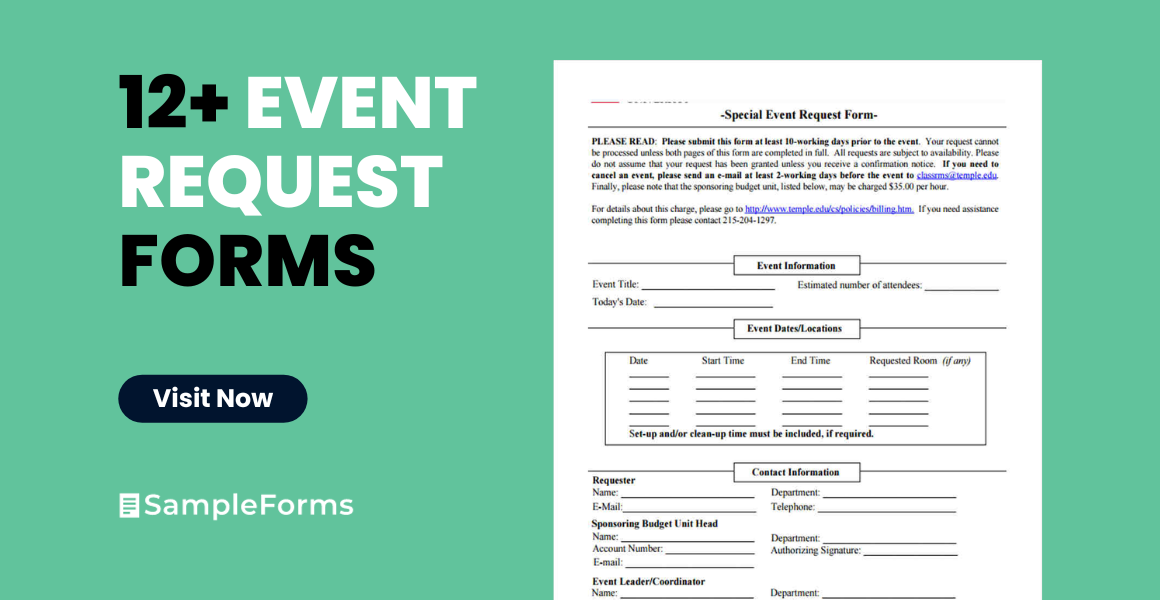 events request form