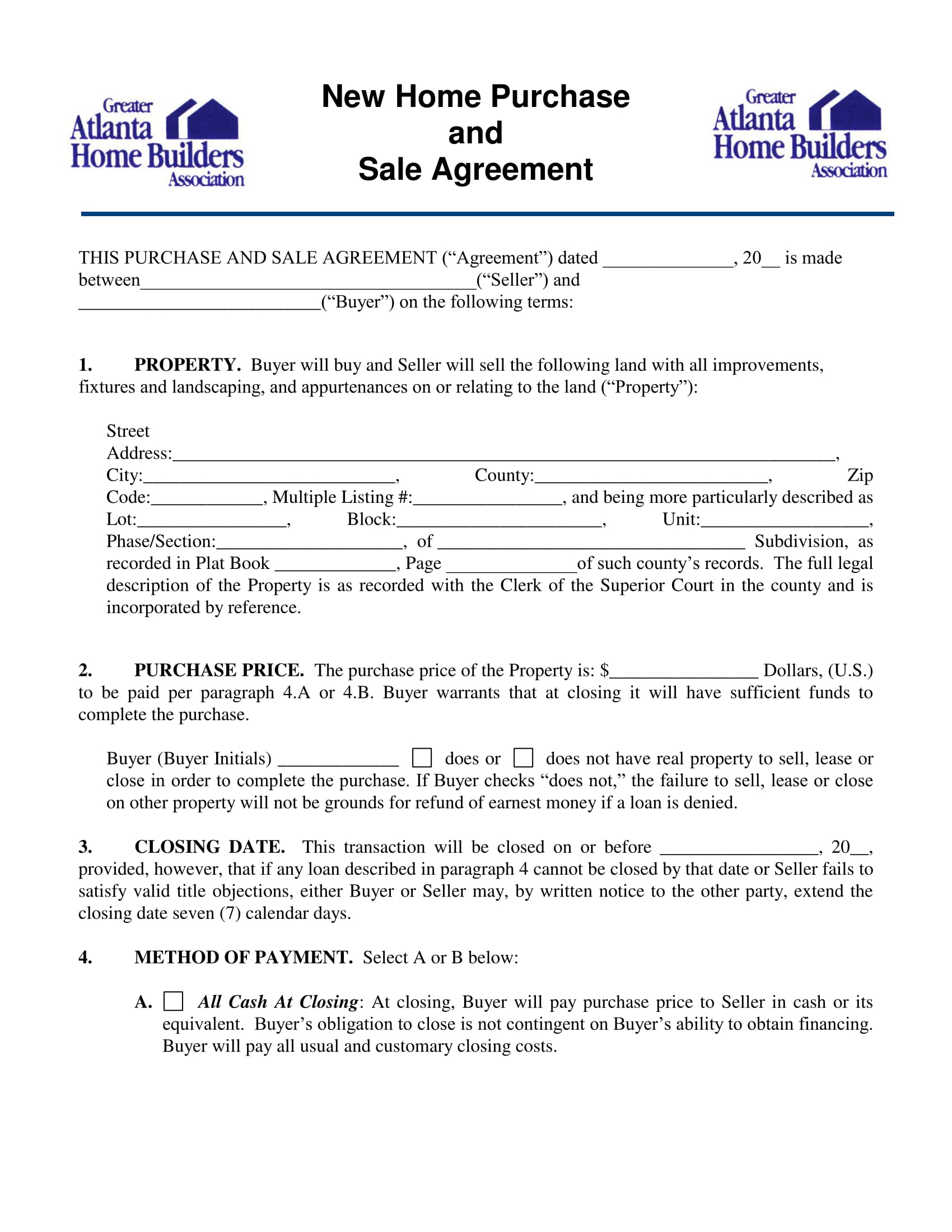 buy a form contract to house Purchase Purchase, Purchase Forms Business (Vehicle 10