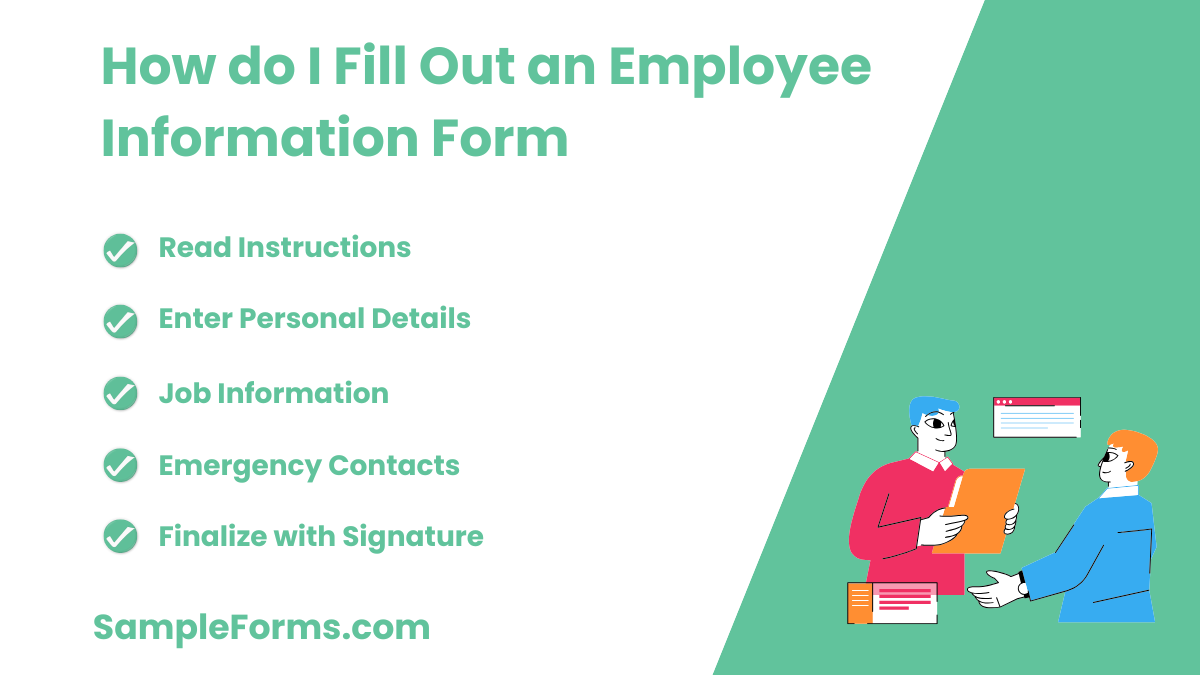 how do i fill out an employee information form