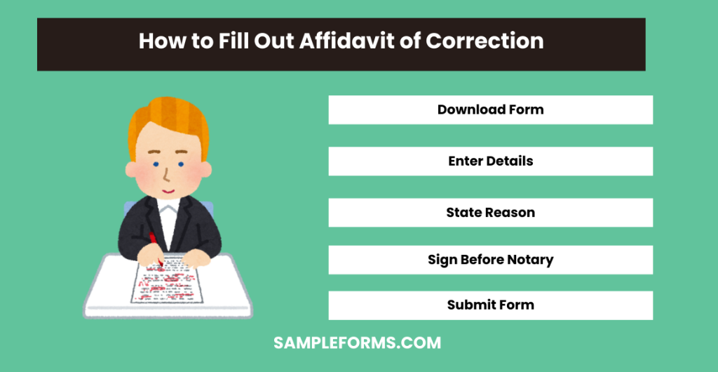 how to fill out affidavit of correction 1024x530