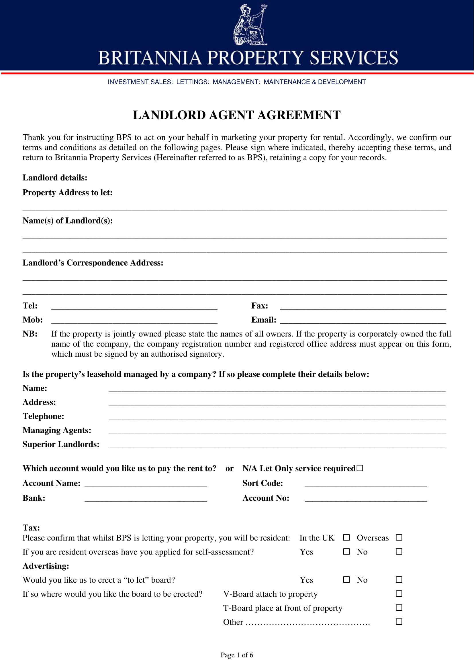 FREE 21+ Landlord Forms [ Agreements, Notice , Eviction , Deposit ] Within landlords property management agreement template