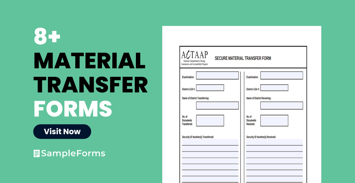 material transfer forms