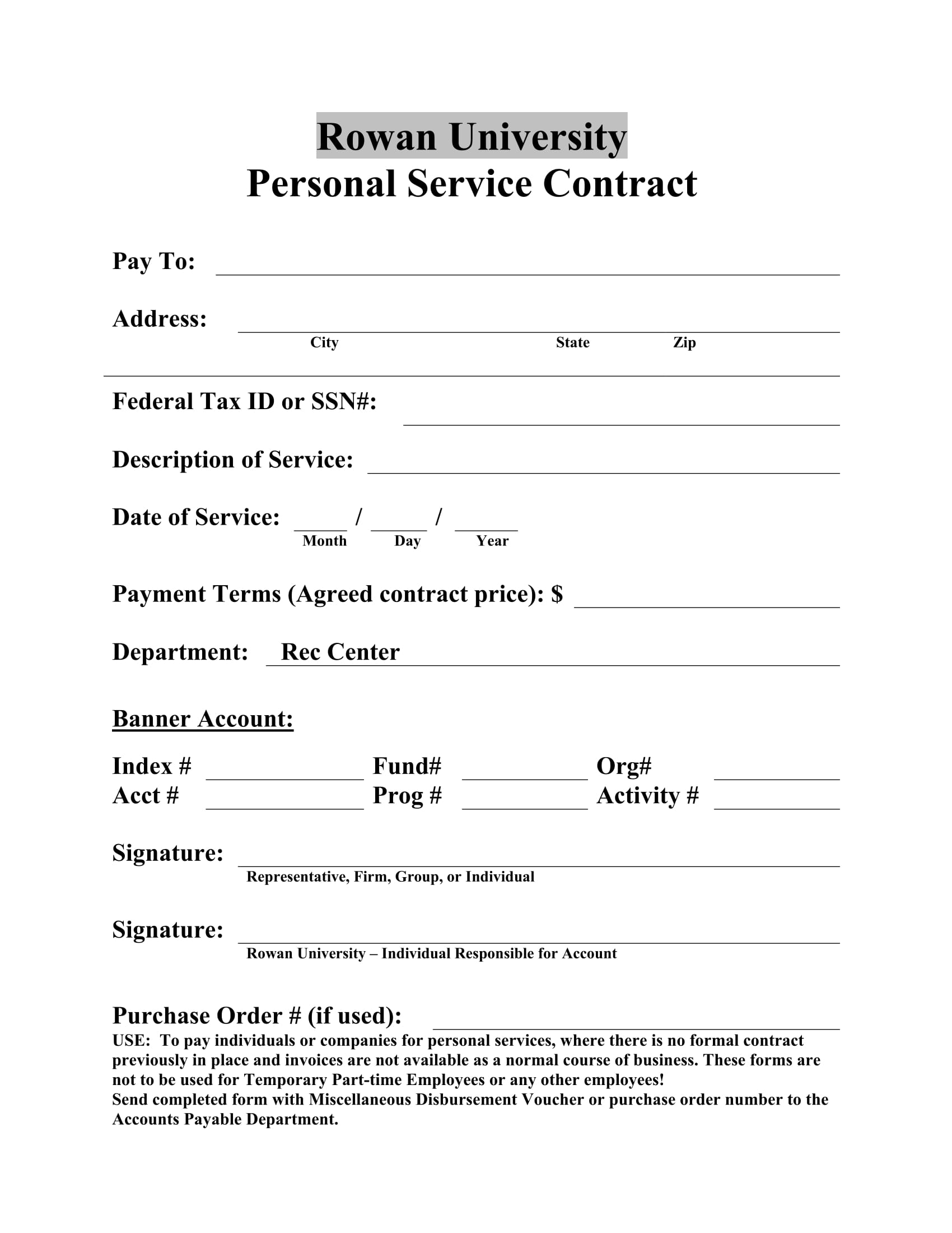 personal service contract 1