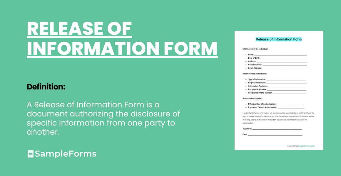 release of information form