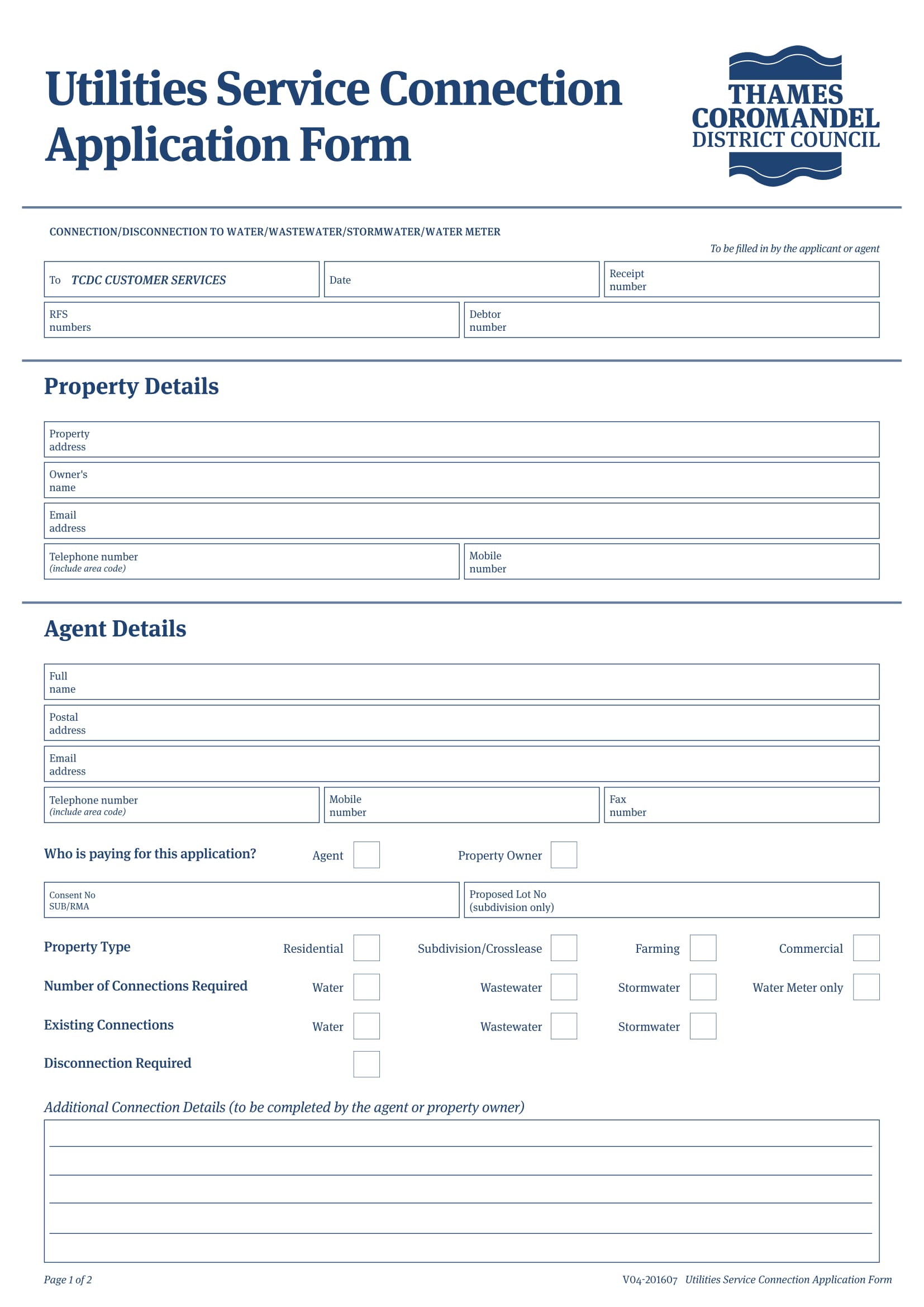 service application form 1