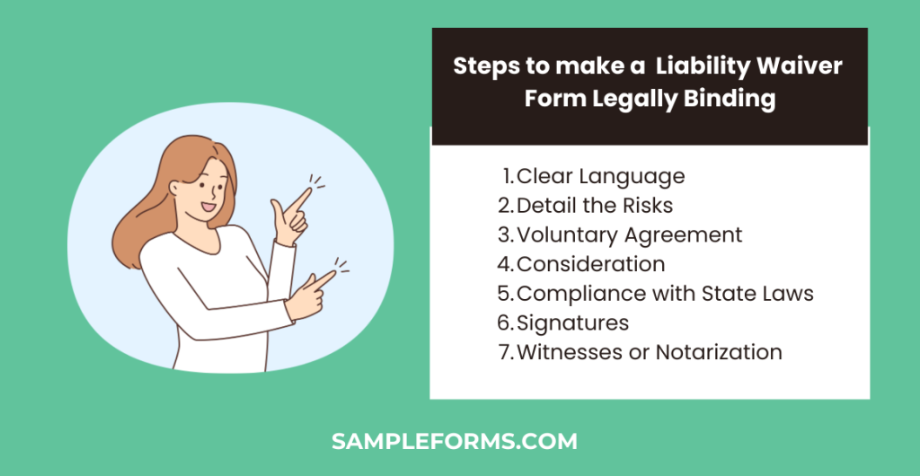 steps to make a liability waiver form to legally binding 1024x530