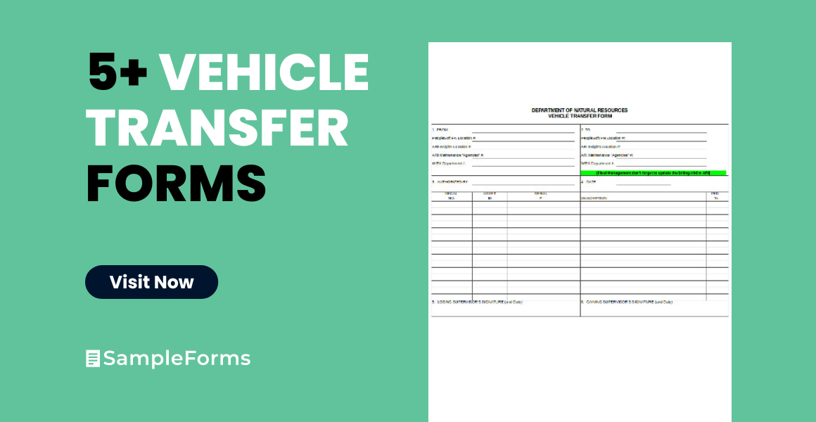 vehicle transfer form