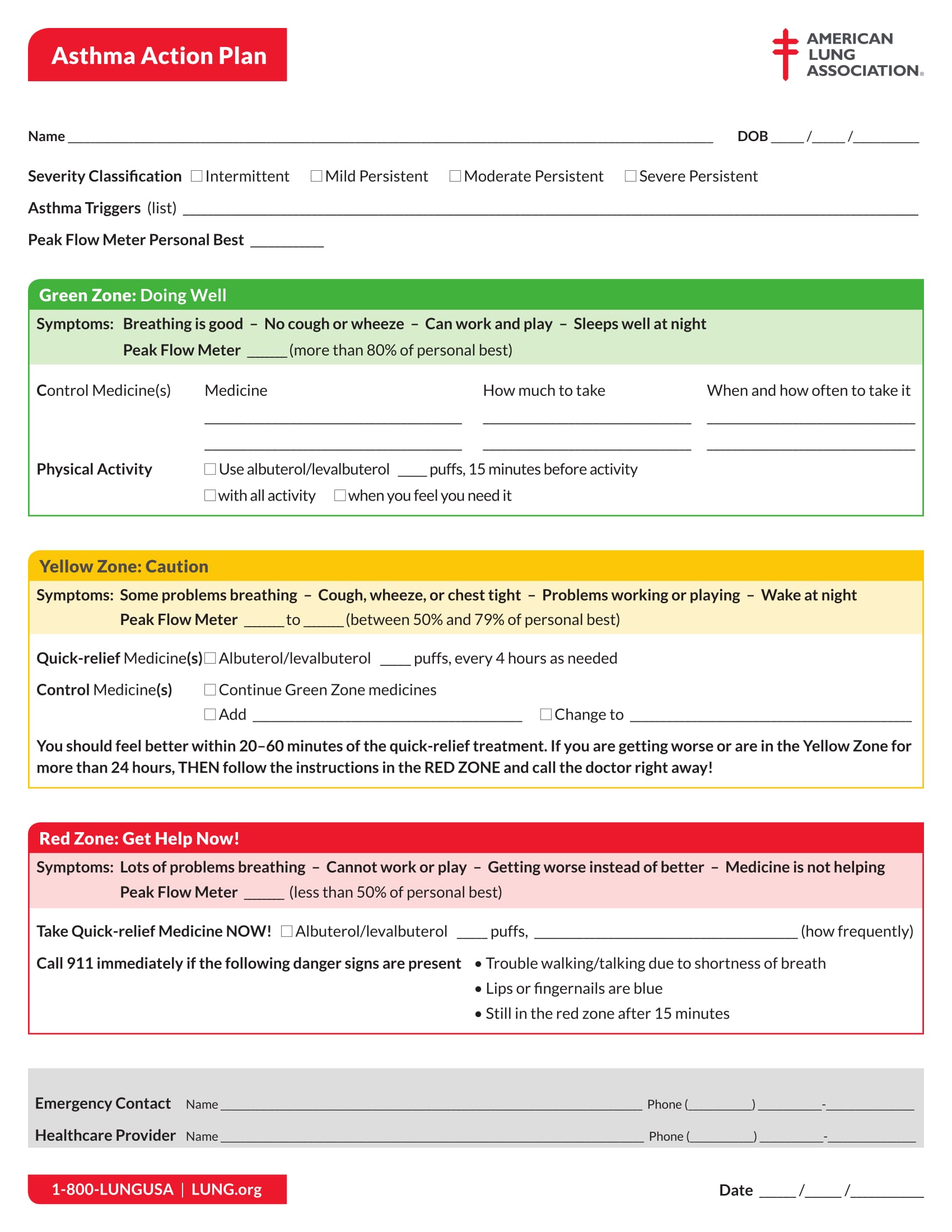 asthma action plan form 1