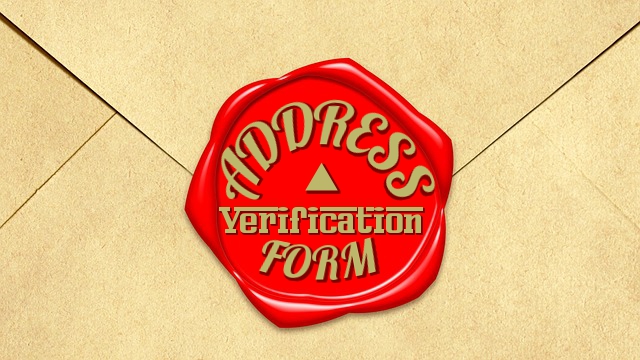 address verification form
