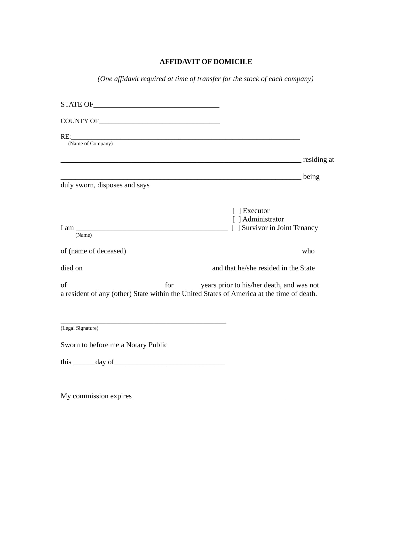 FREE 21 Affidavit Forms Sample Formats In PDF