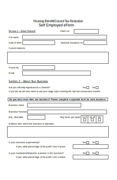 assessment form for income