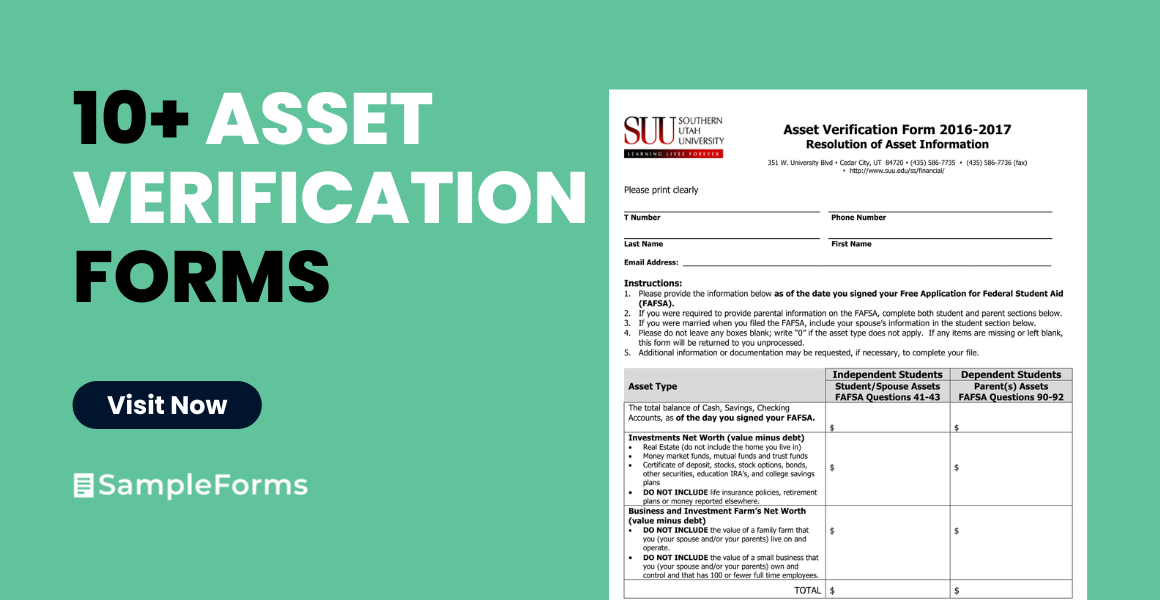 asset verification form