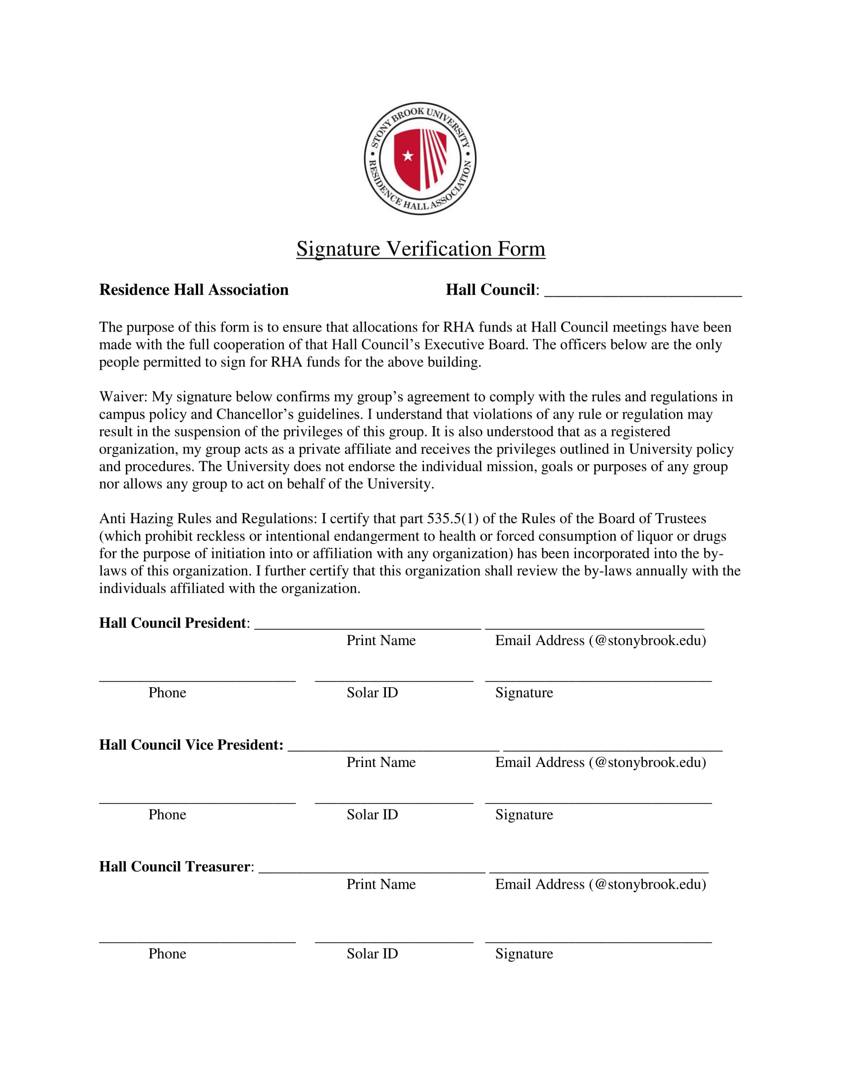 council signature verification form 1