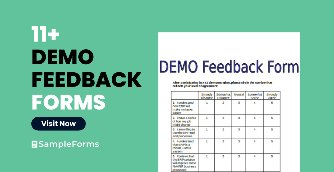 demo feedback form