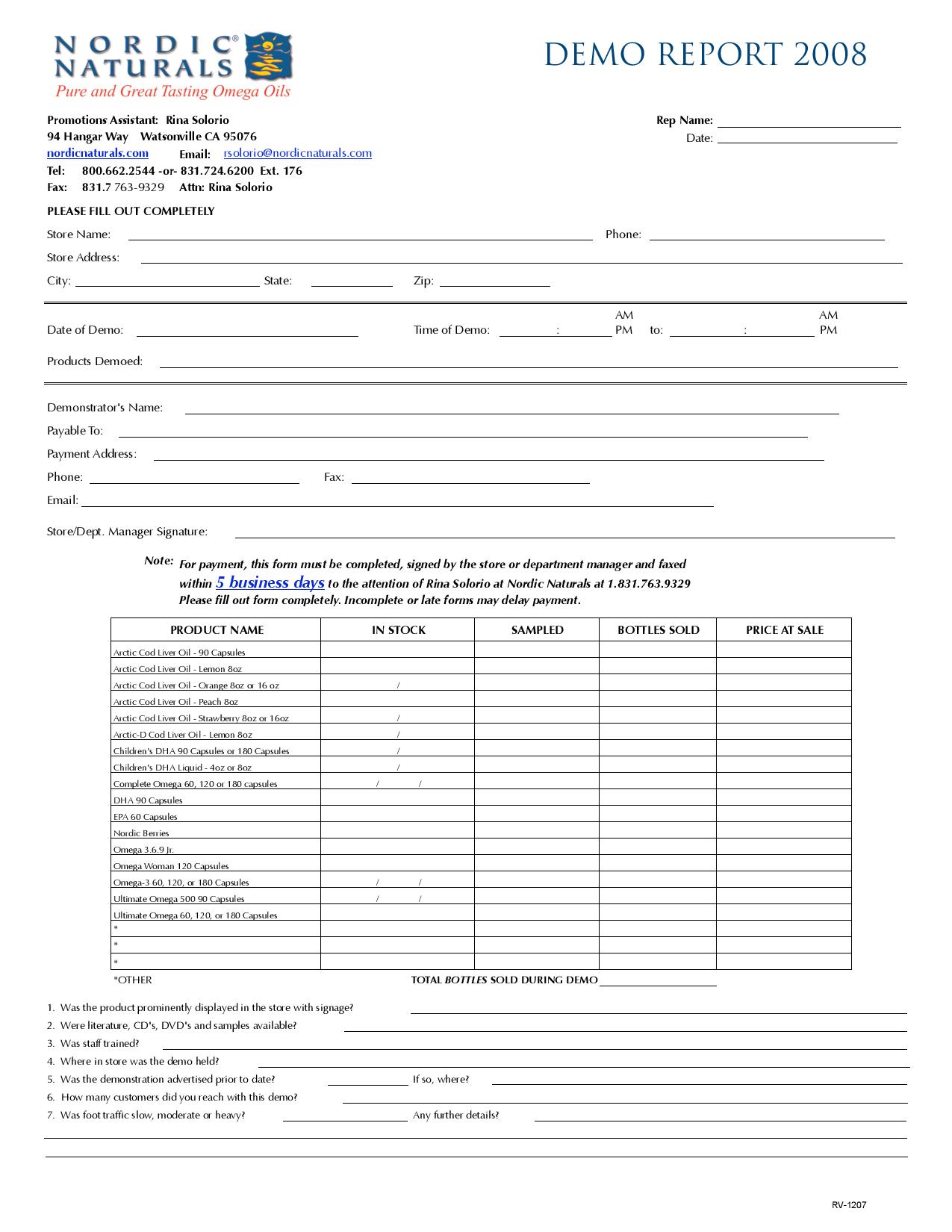 FREE 11+ Demo Feedback Forms in PDF | MS Word