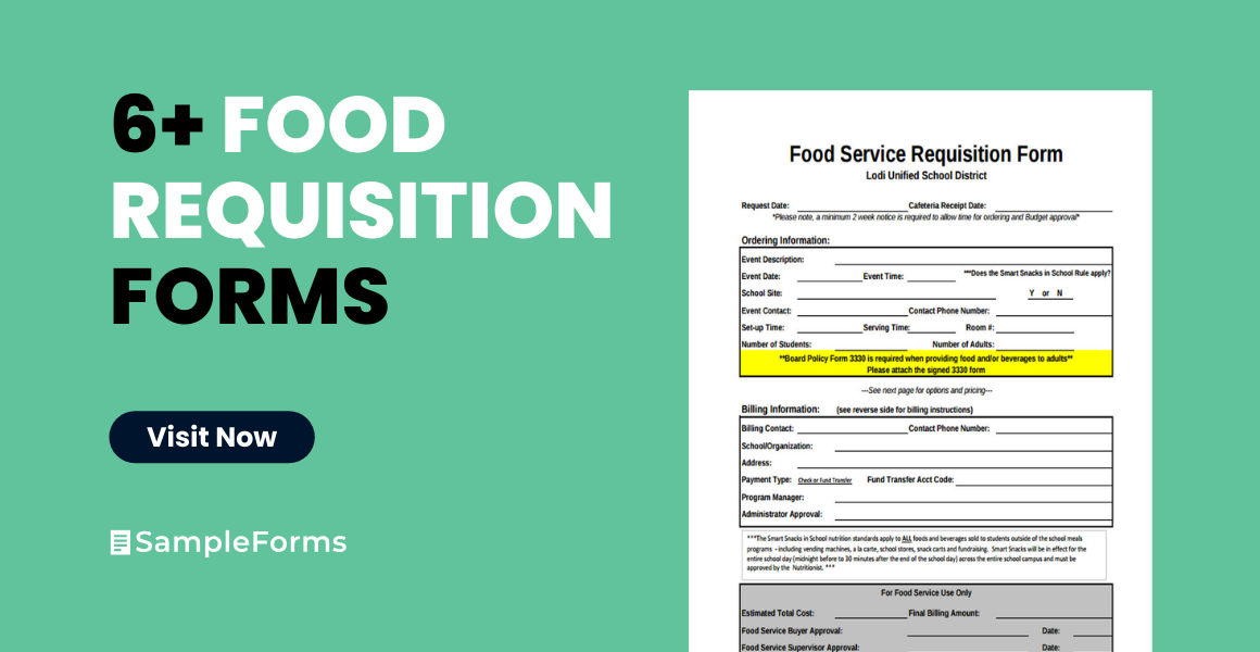 food requisition form