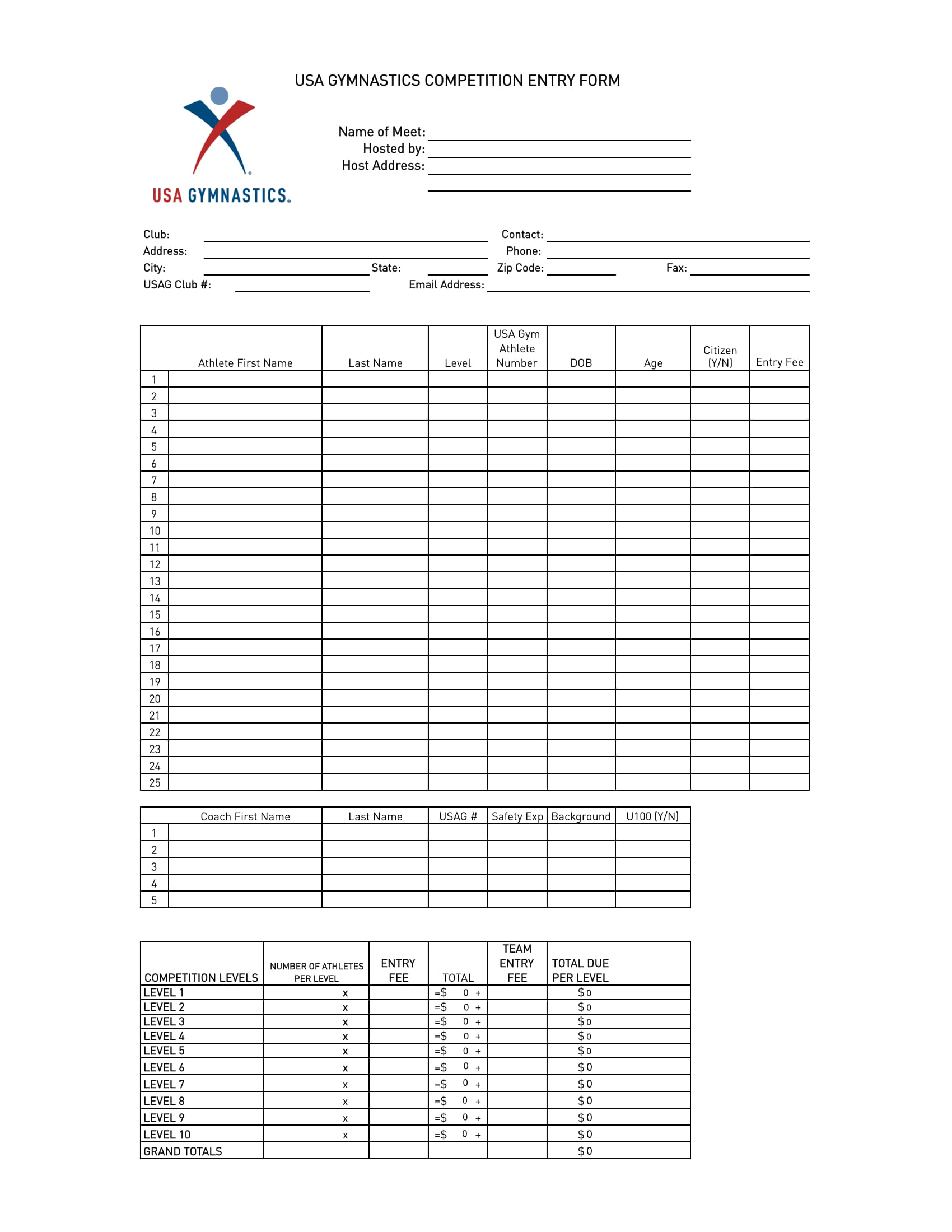What Is a Competition Entry Registration Form? [ with Samples ]