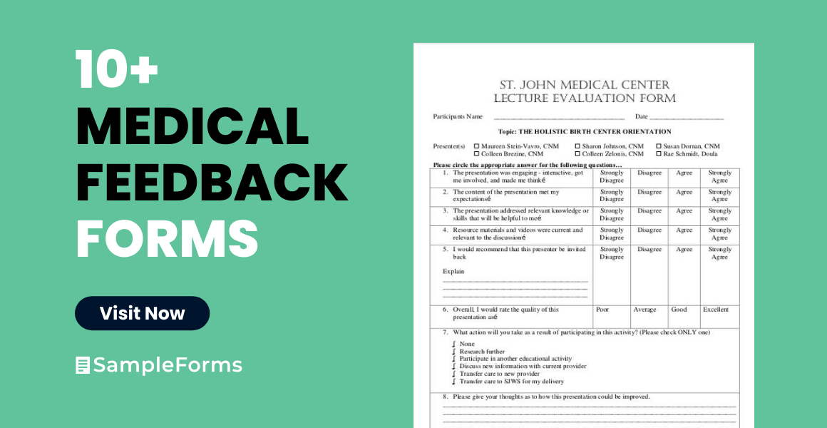 medical feedback form
