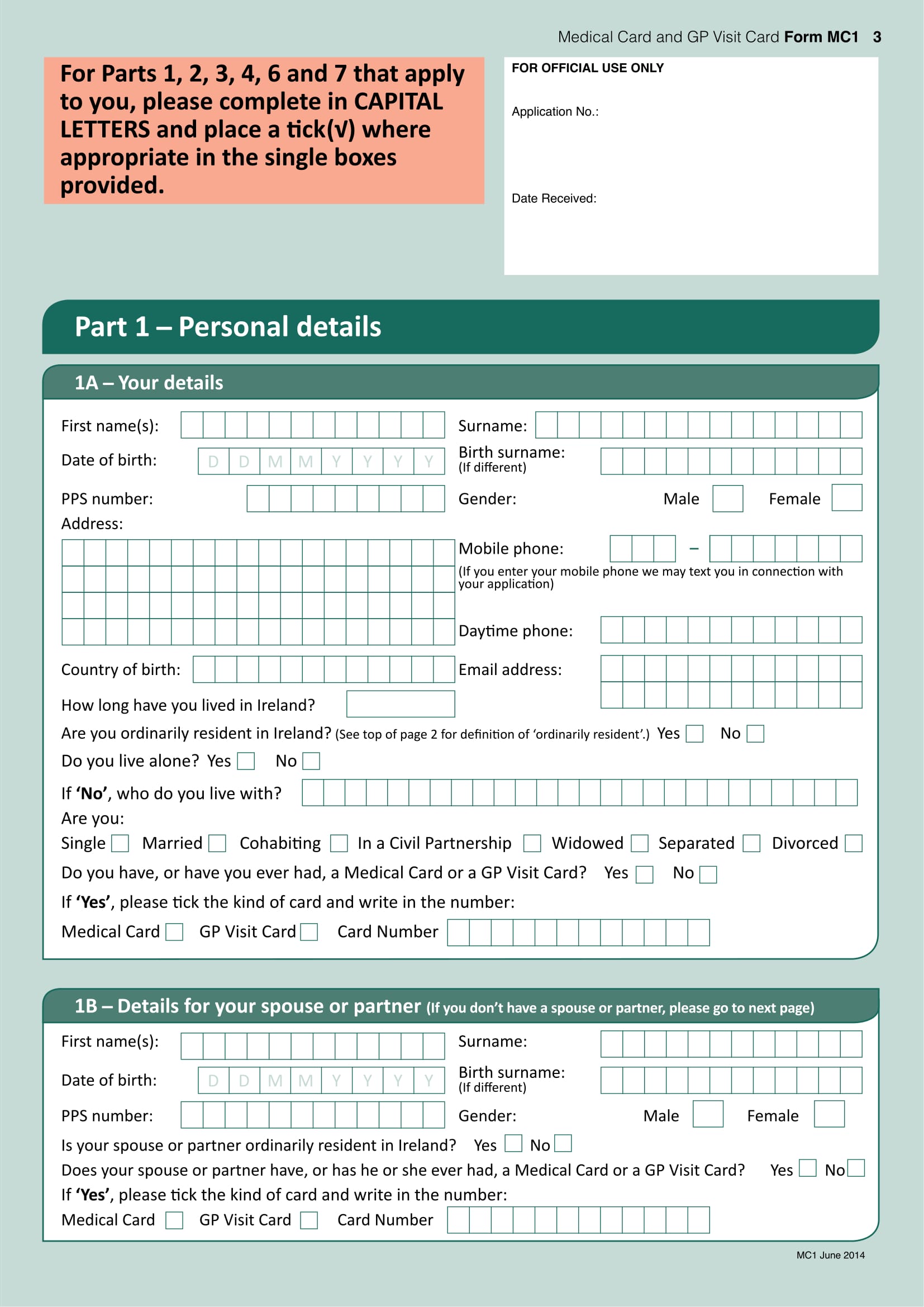 FREE 11 Health Care Application Forms In PDF Ms Word Excel