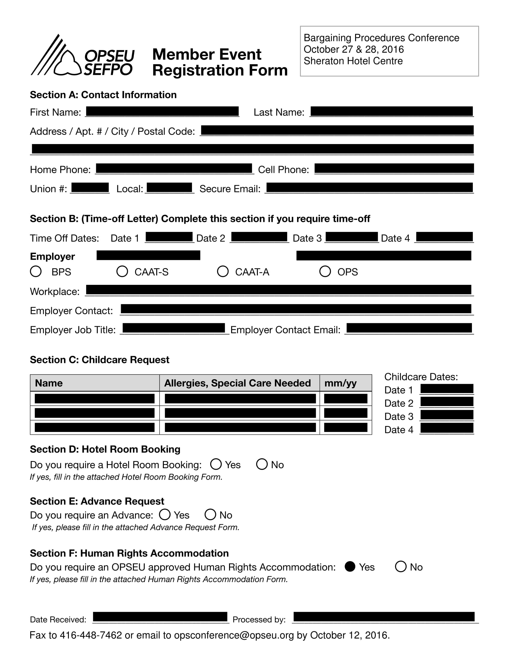 FREE 32+ Sample Event Registration Forms in PDF | MS Word | Excel