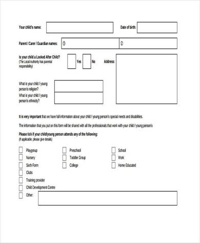 parental request needs assessment form 3901