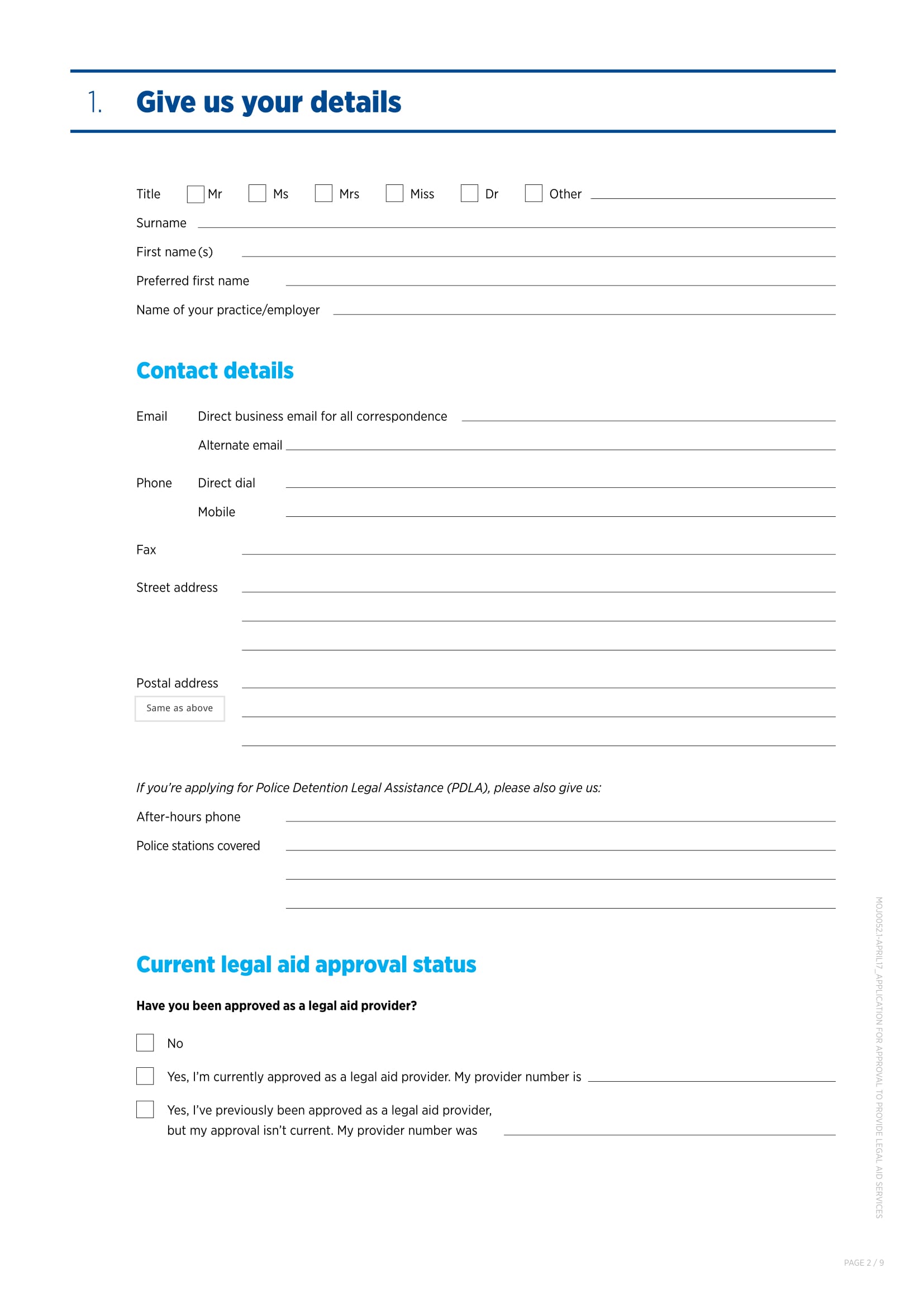 Free 10 Legal Application Forms In Pdf Ms Word