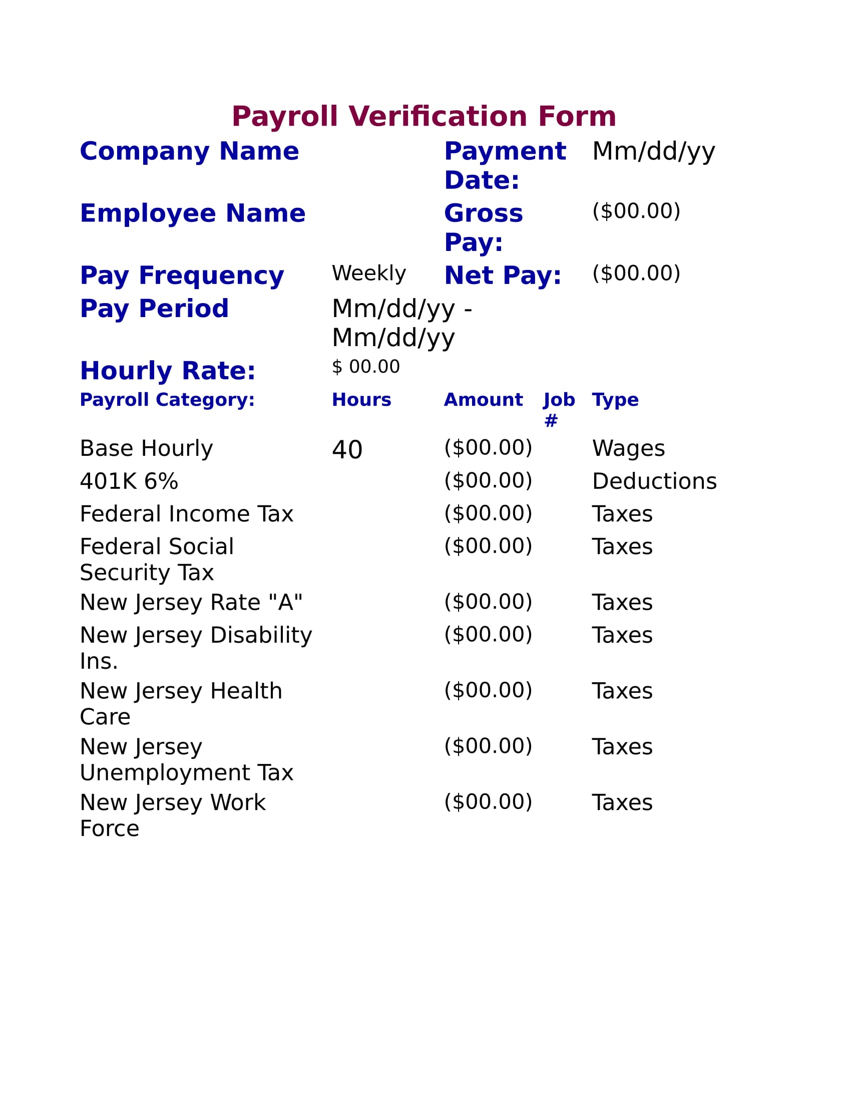 what-is-a-payroll-verification-form-definition-importance-samples