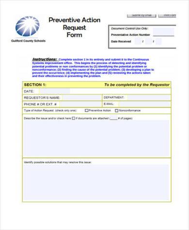 preventive request 390