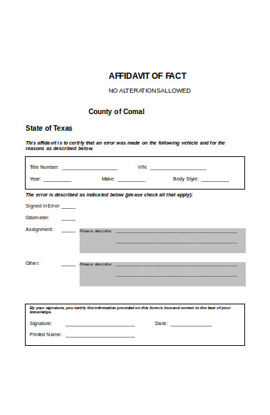free-10-affidavit-of-fact-forms-in-pdf-ms-word