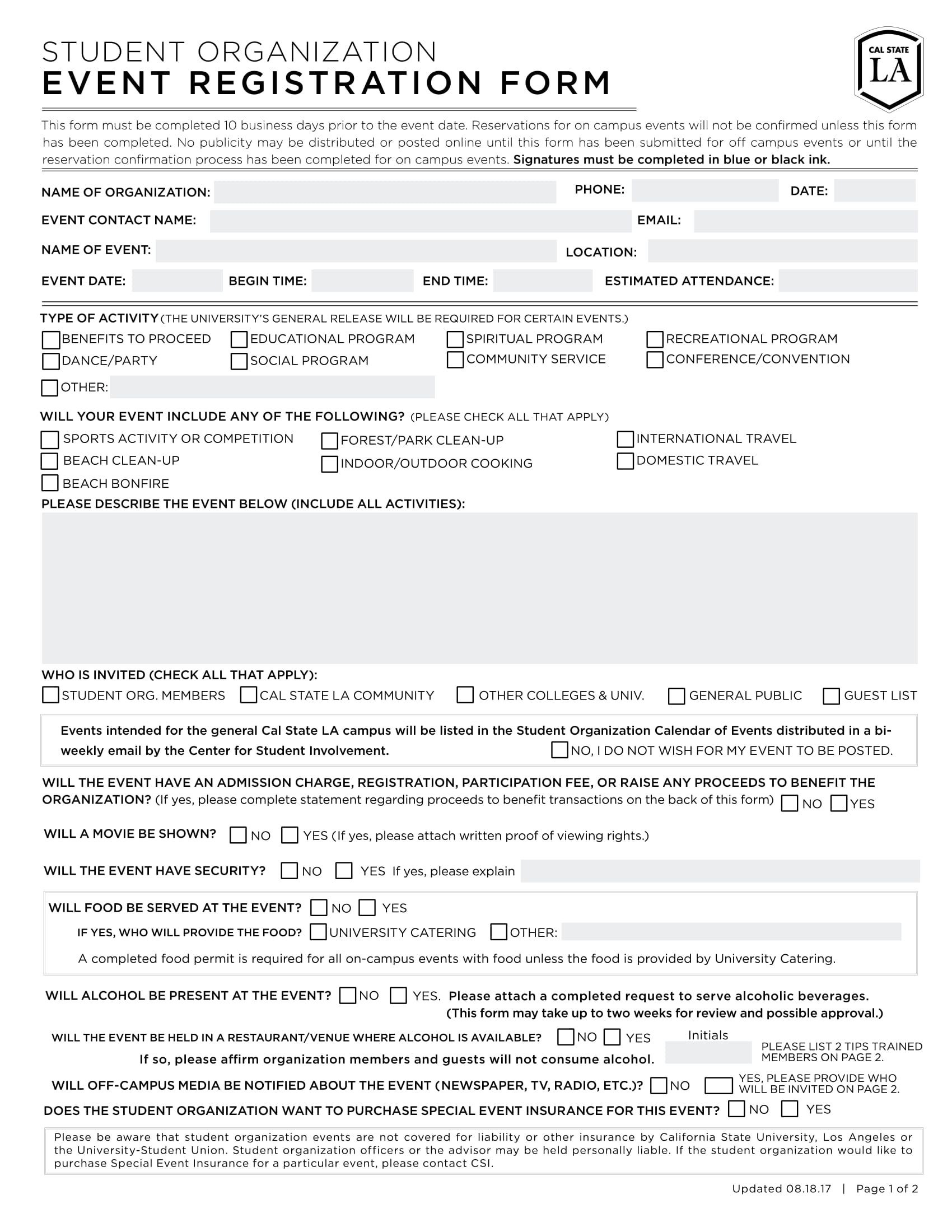 FREE 19+ Event Registration Forms in PDF | MS Word | Excel