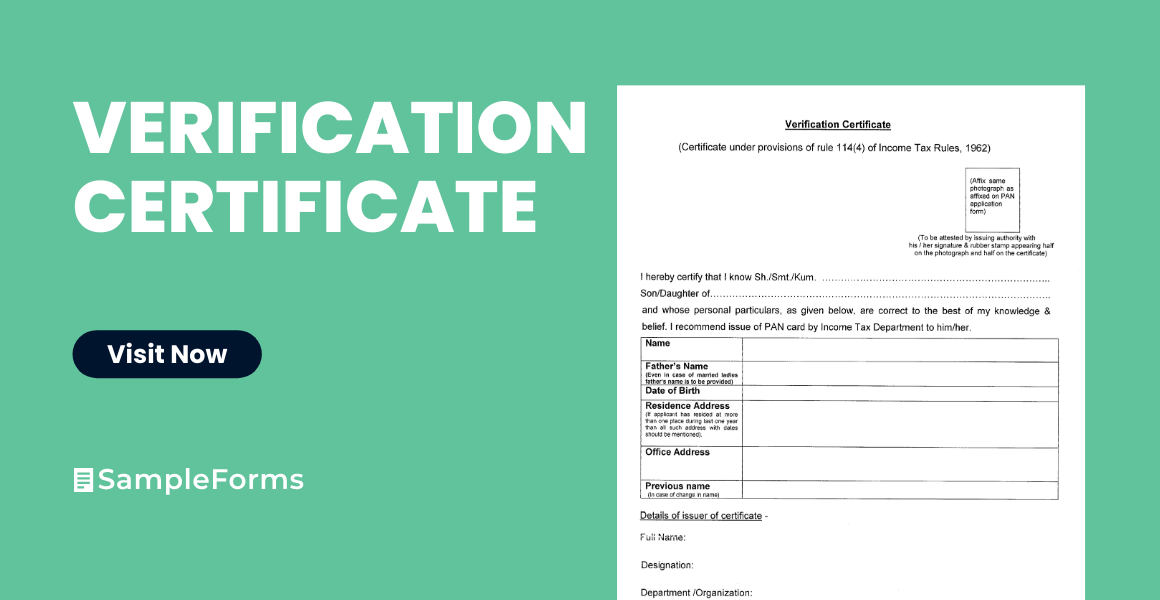 verification certificate 