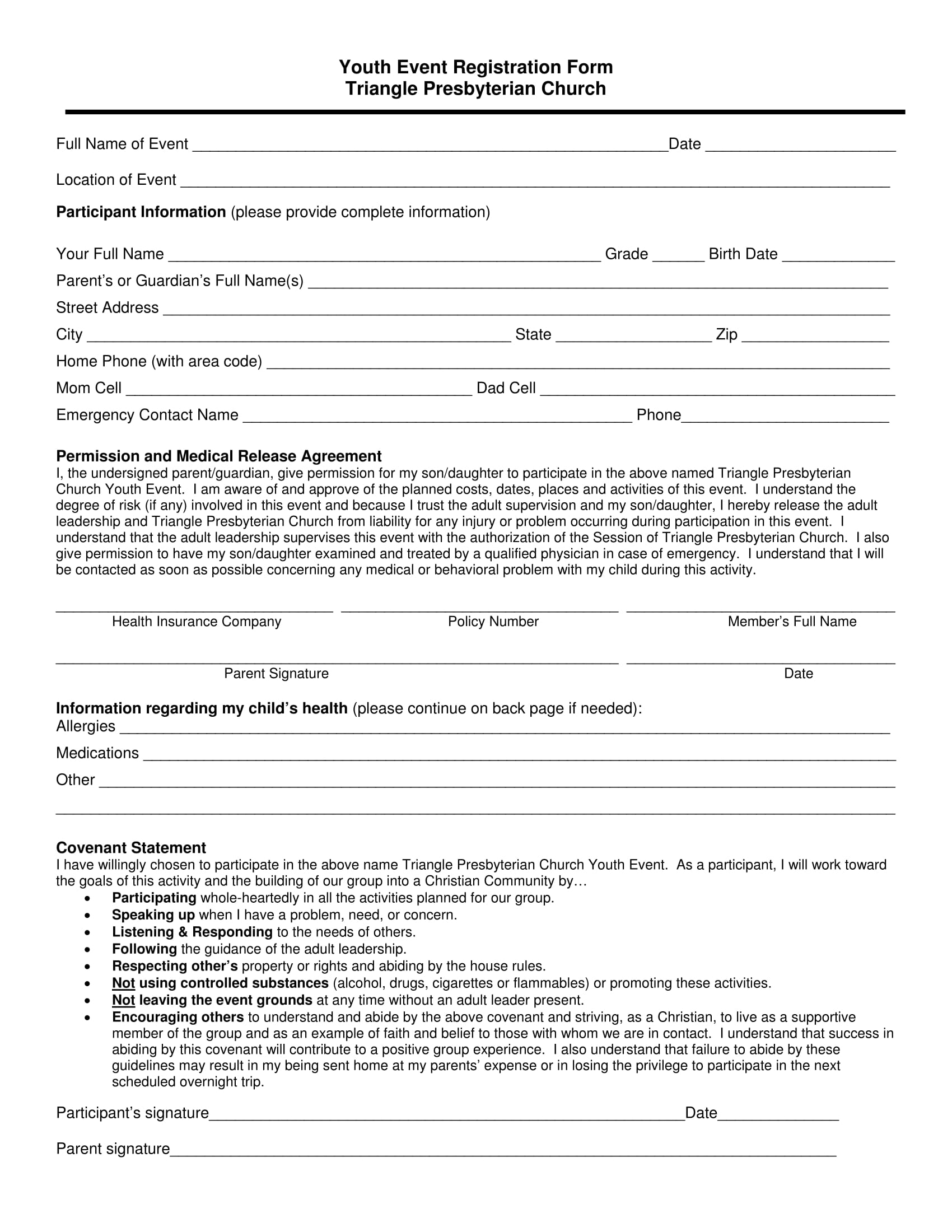 FREE 32+ Sample Event Registration Forms in PDF | MS Word | Excel