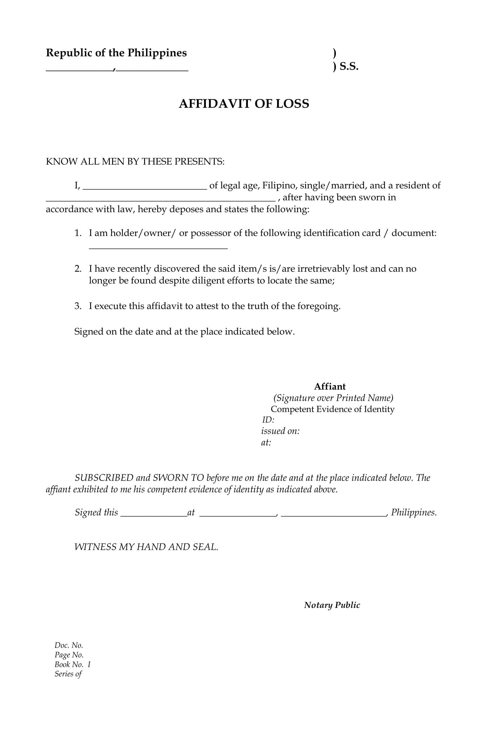 Blank Legal Document Template Ovrah