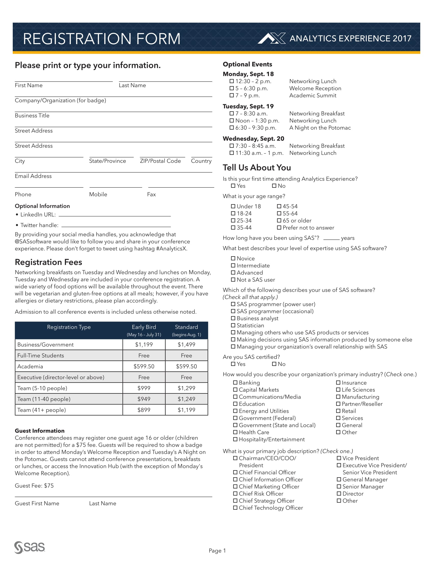 analytics event registration form 1