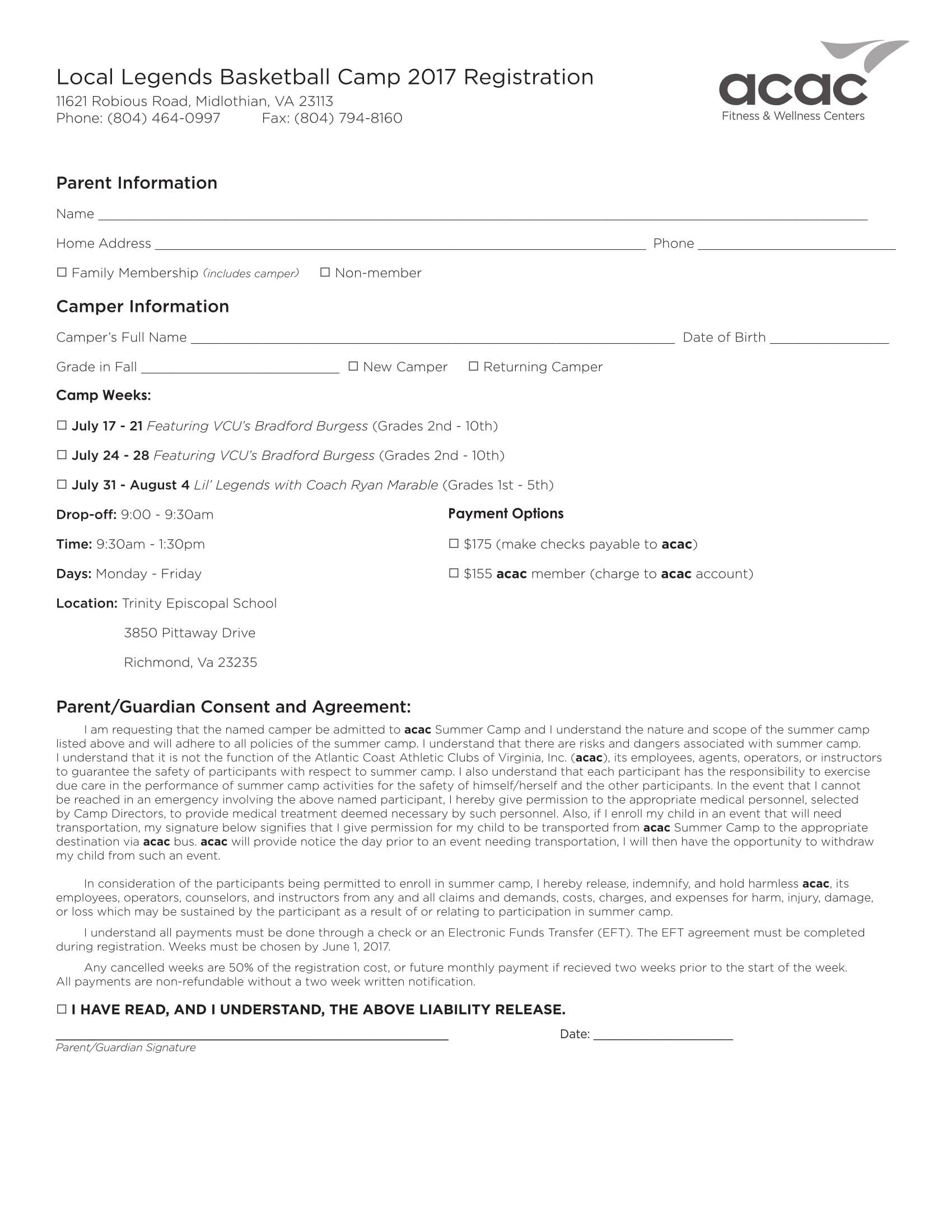 FREE 11+ Basketball Registration Forms in PDF | MS Word | Excel