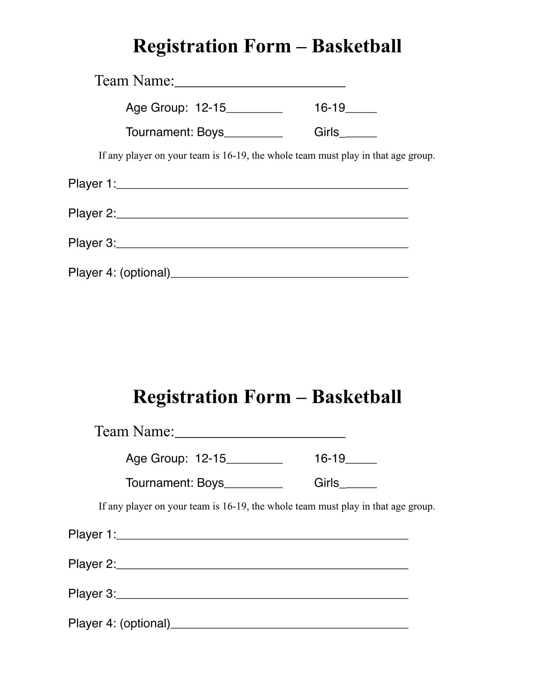 basketball team registration form 1