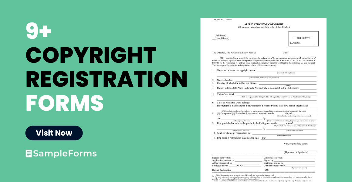 copyright registration form