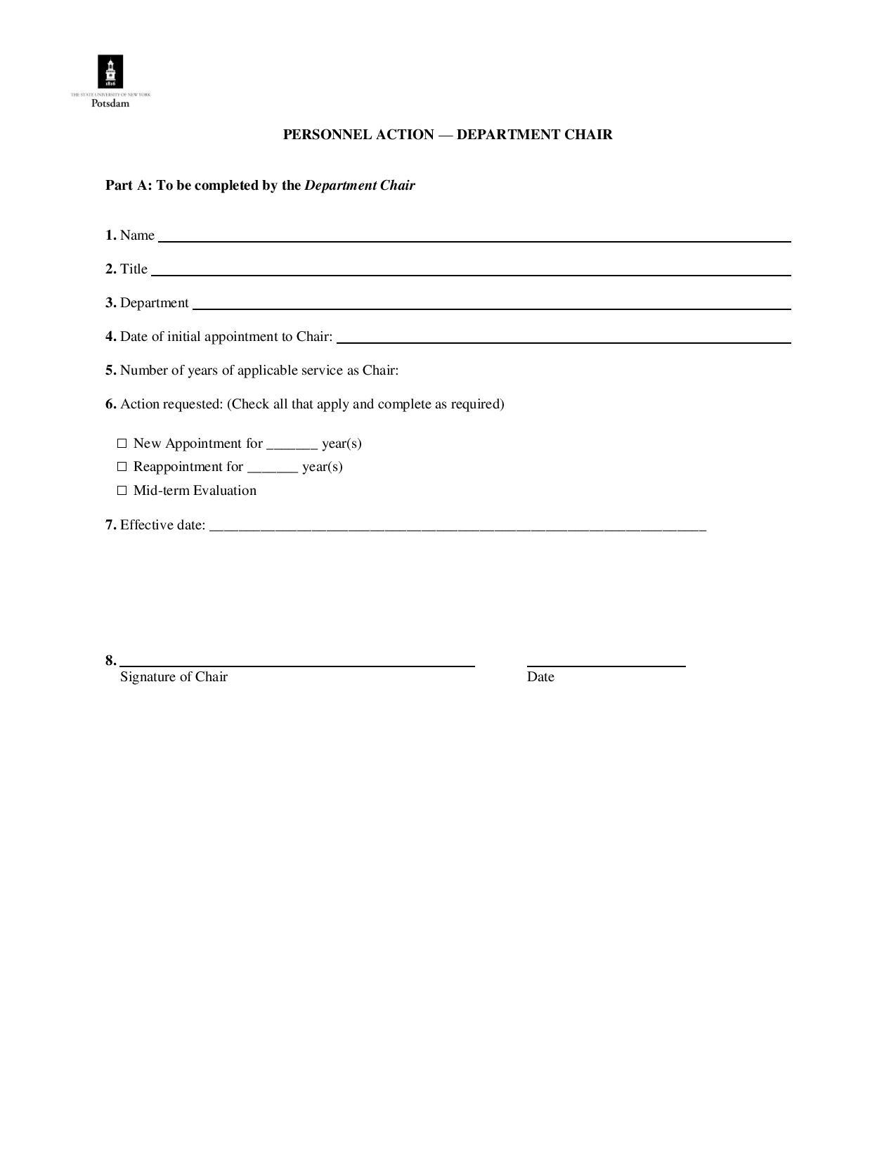 department chair personnel action form page 001