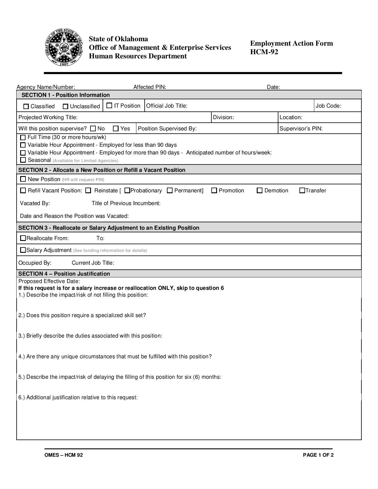 employment action form 1 page 001