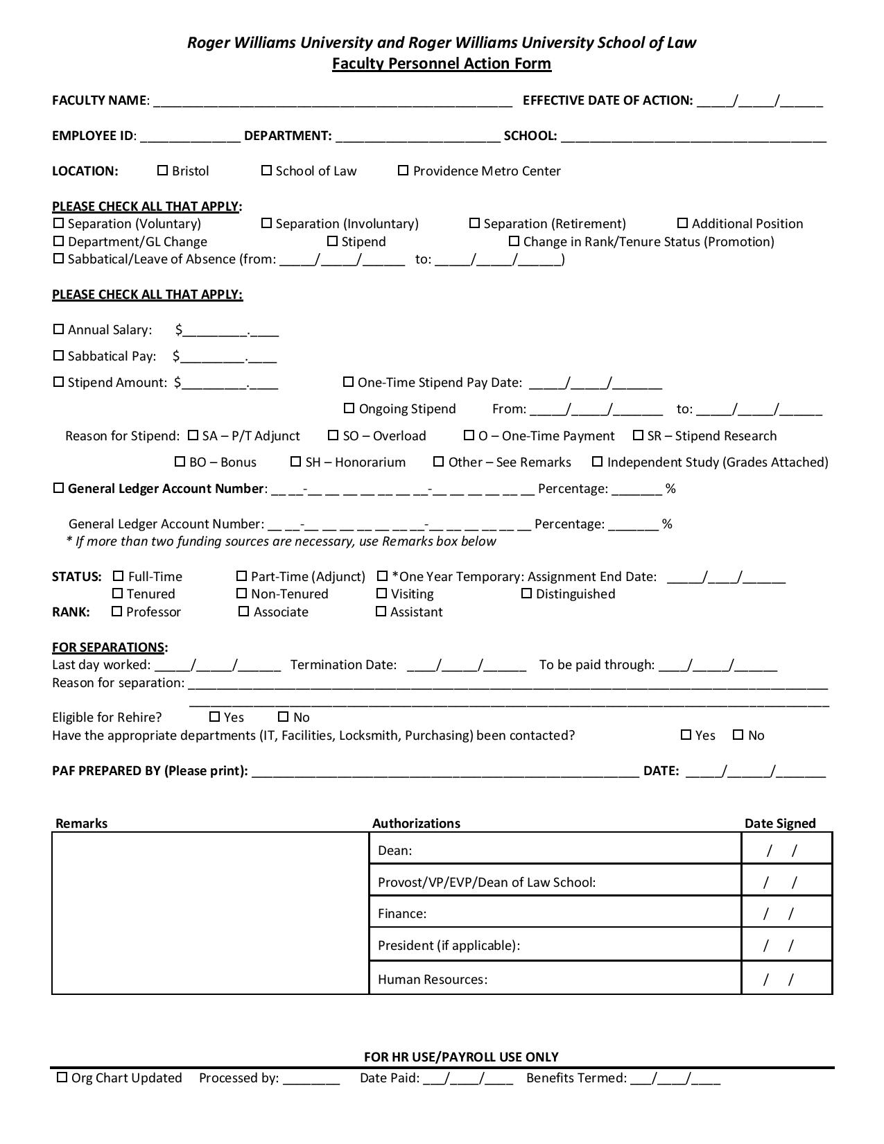 faculty personnel action form in pdf page 001