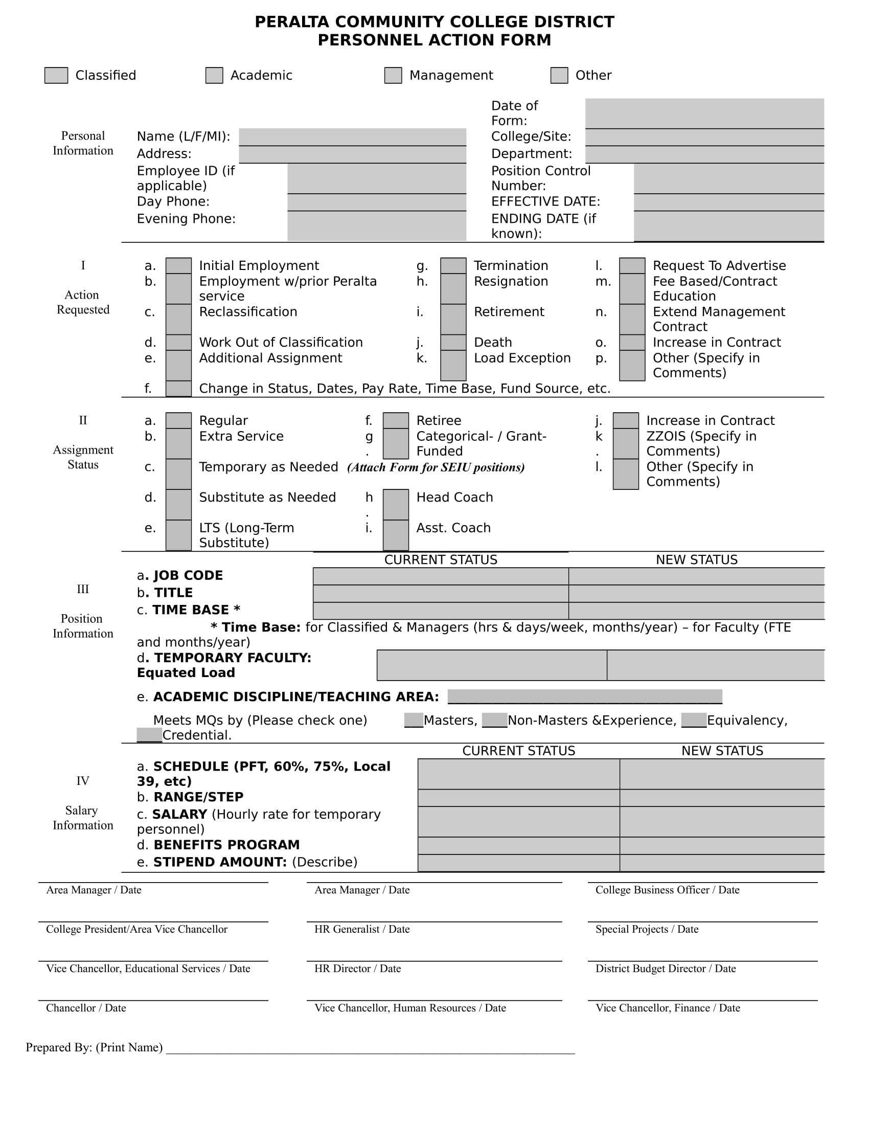 FREE 28 Personnel Action Forms In MS Word PDF Excel